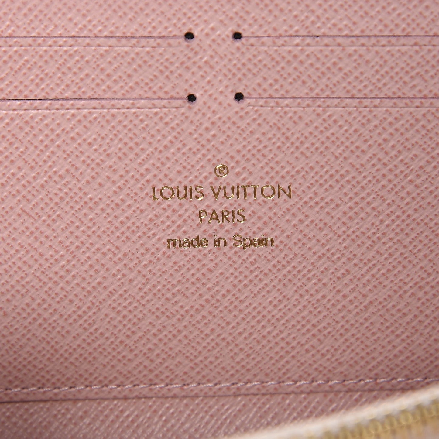 Damier Azur Clemence Wallet Rose Ballerine