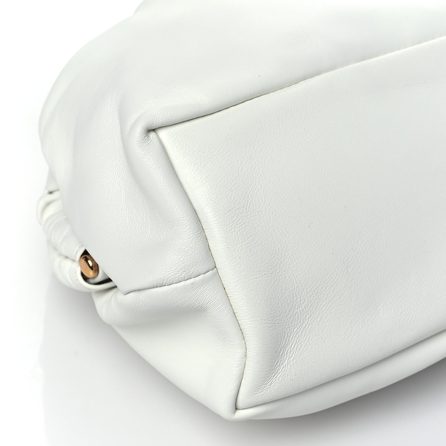 Lambskin Cloud Clutch White