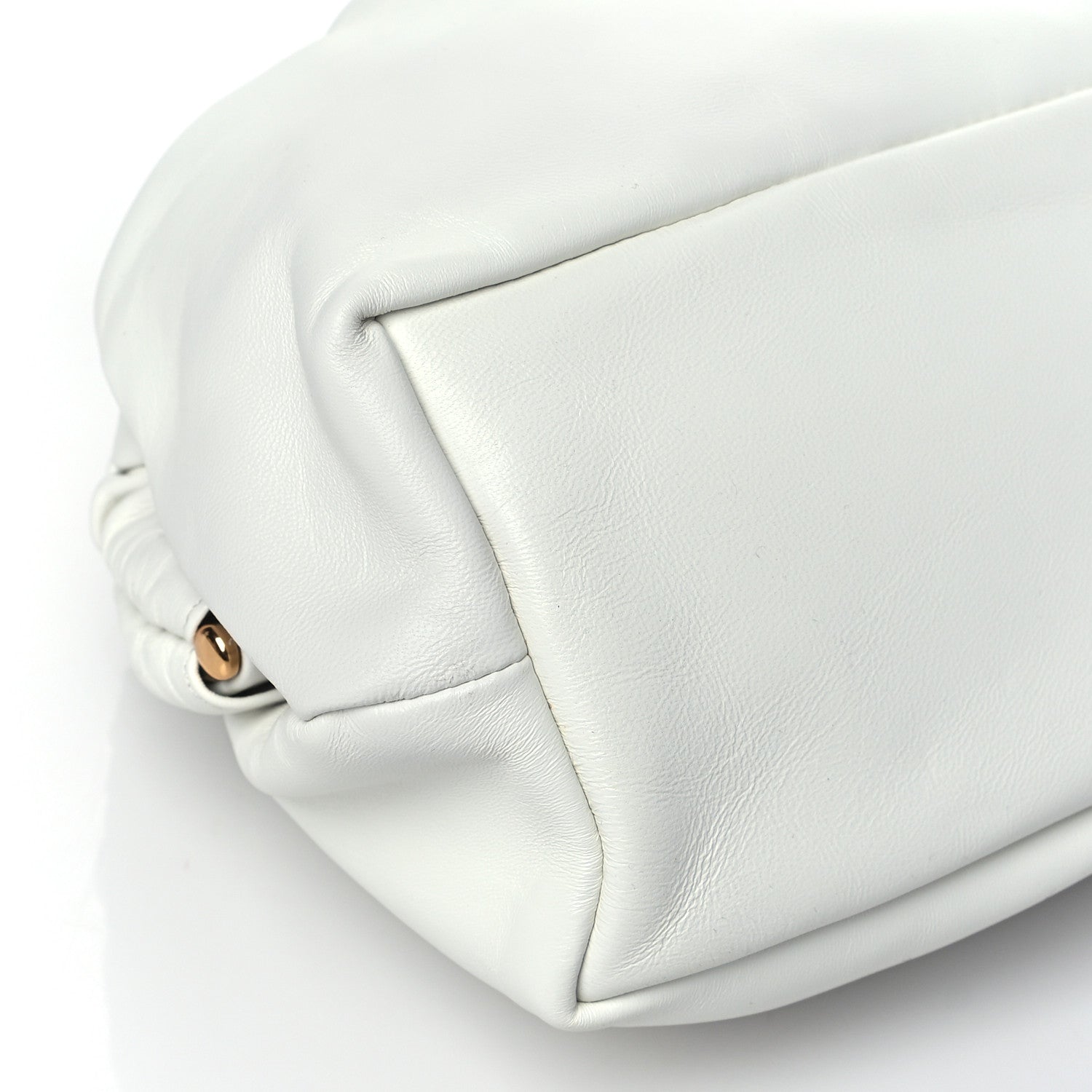 Mansur Gavriel Lambskin Cloud Clutch White 8 of 9