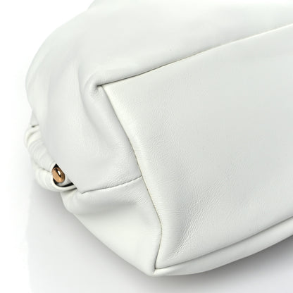 Mansur Gavriel Lambskin Cloud Clutch White 8 of 9