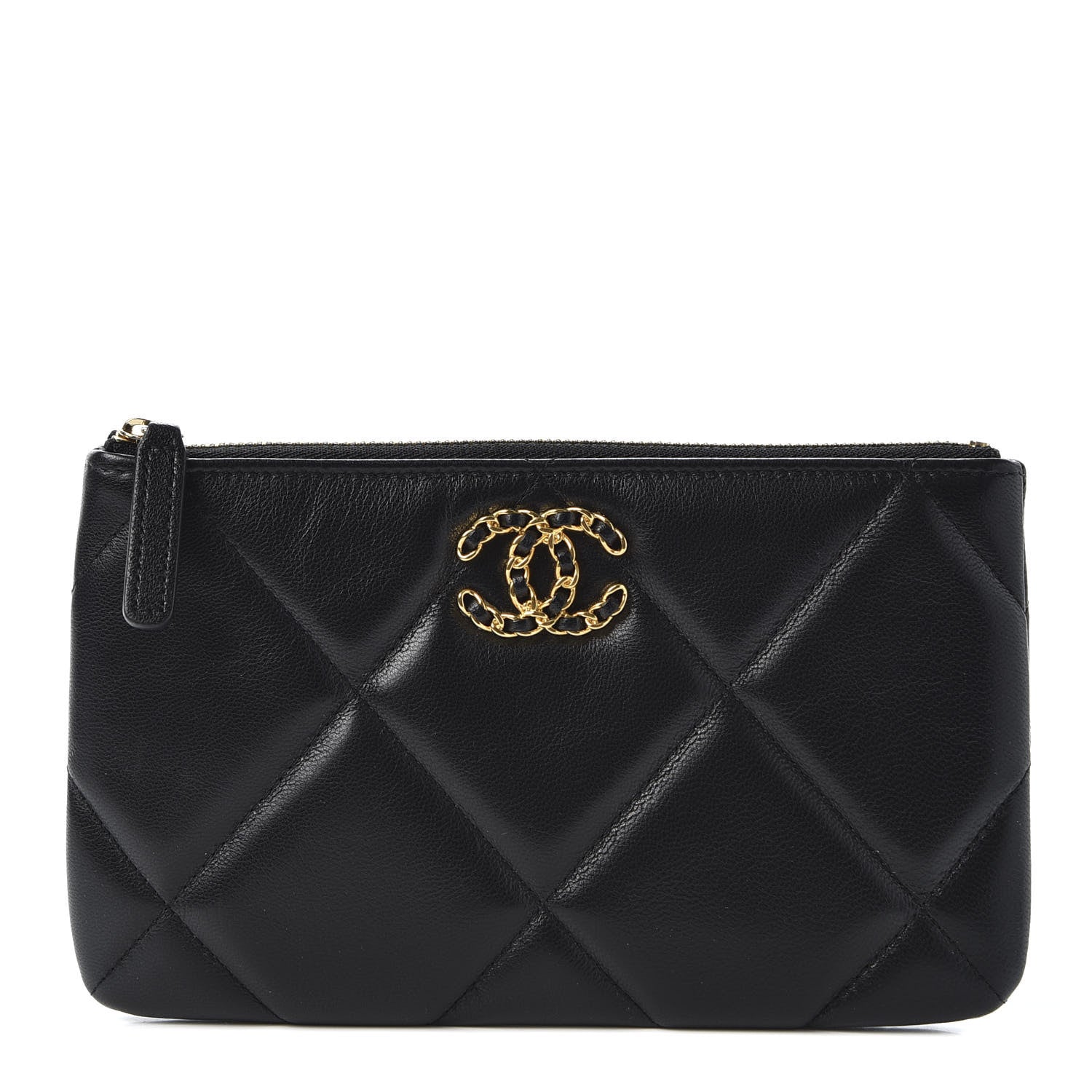 Chanel Goatskin Quilted 19 Cosmetic Case Black 1 of 9