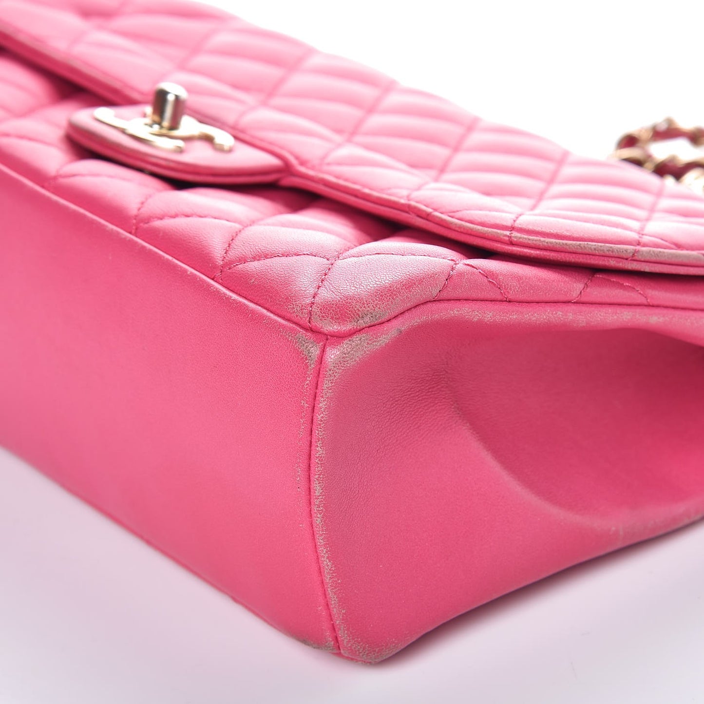 Lambskin Quilted Medium Mademoiselle Chic Flap Pink