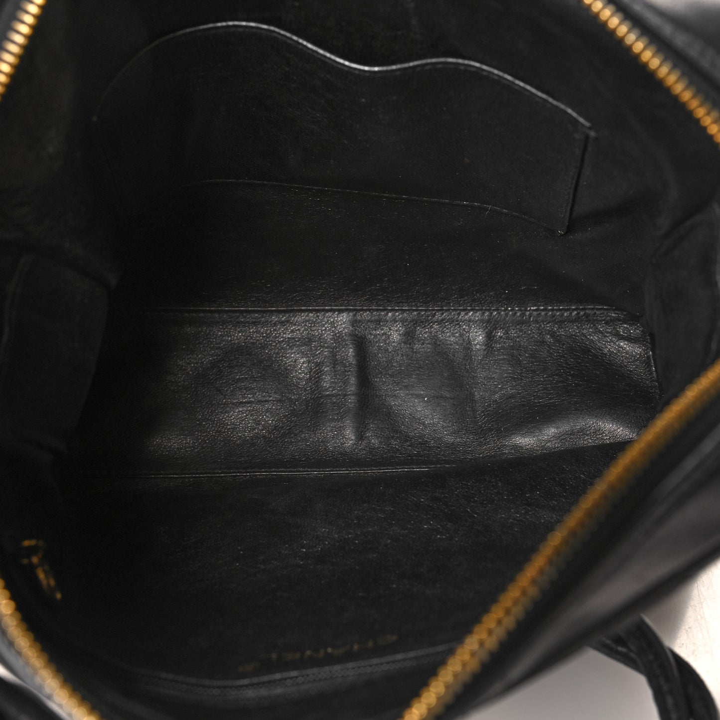 Lambskin Quilted Messenger Bag Black