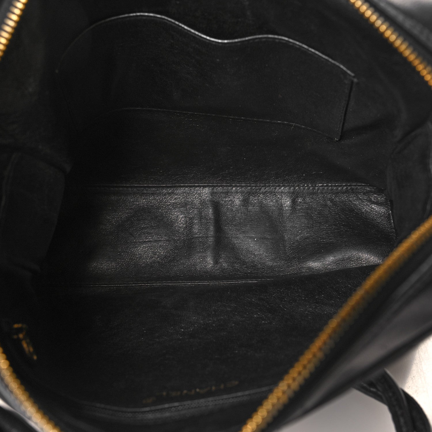 Chanel Lambskin Quilted Messenger Bag Black 5 of 13