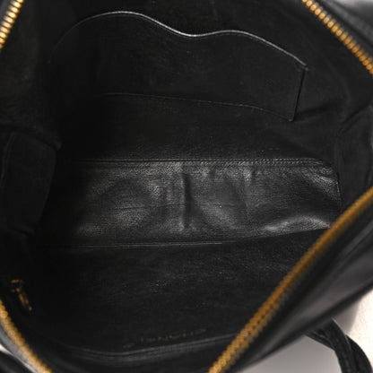Chanel Lambskin Quilted Messenger Bag Black 5 of 13
