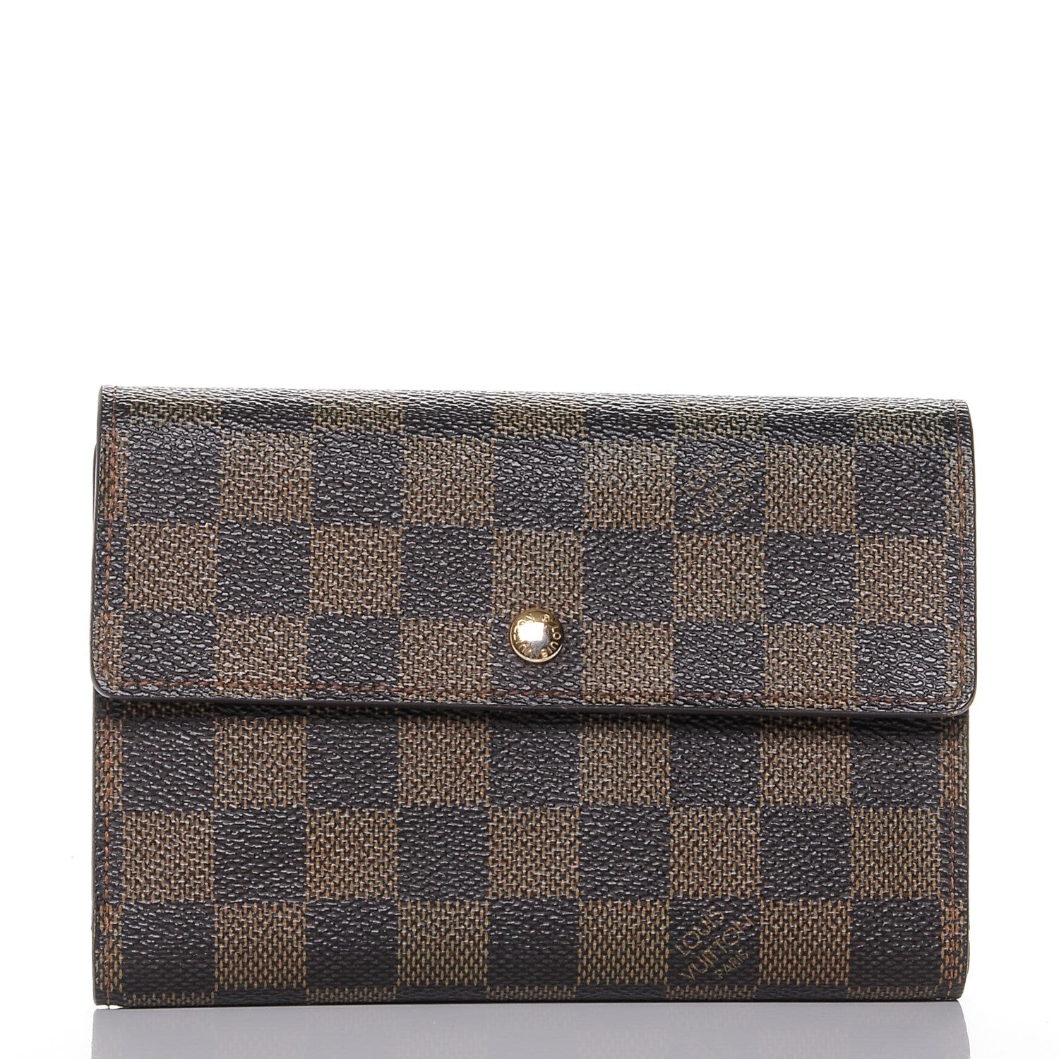 Louis Vuitton Damier Ebene Porte Tresor Etui Papier Wallet 1 of 6
