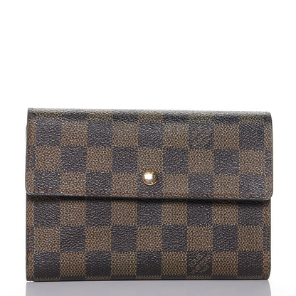 Louis Vuitton Damier Ebene Porte Tresor Etui Papier Wallet 1 of 6