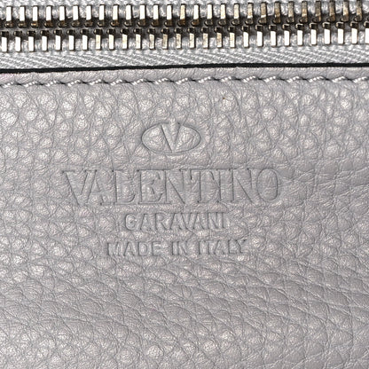 Valentino Garavani Grained Calfskin Small Rockstud Tote Light Stone 5 of 8