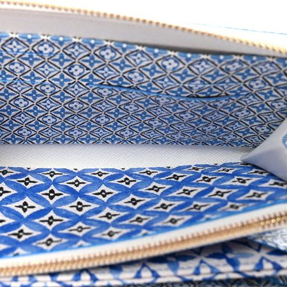 Louis Vuitton Monogram Giant By The Pool Zippy Wallet Resort Blue 5 of 6