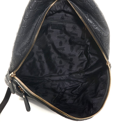 Gucci Guccissima Medium Classic Backpack Black 5 of 9