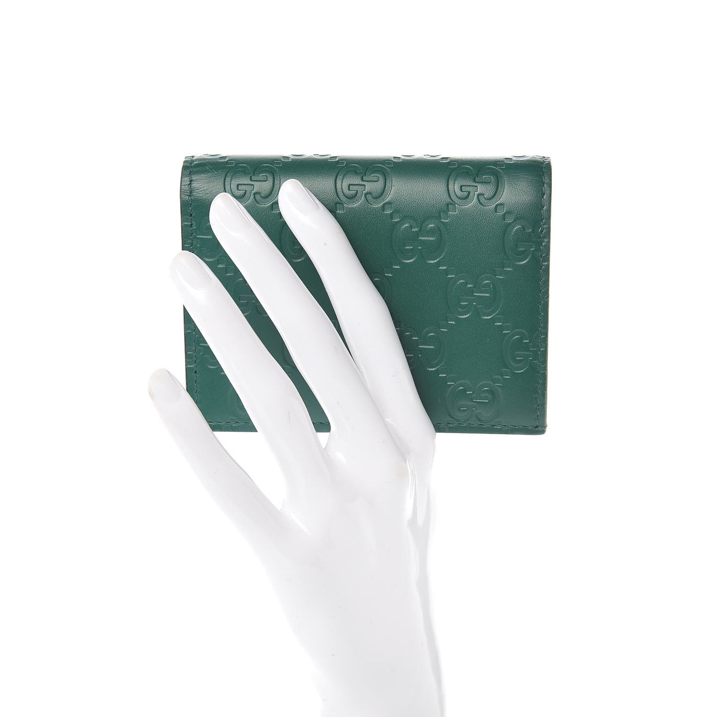 Guccissima Card Case Wallet Green