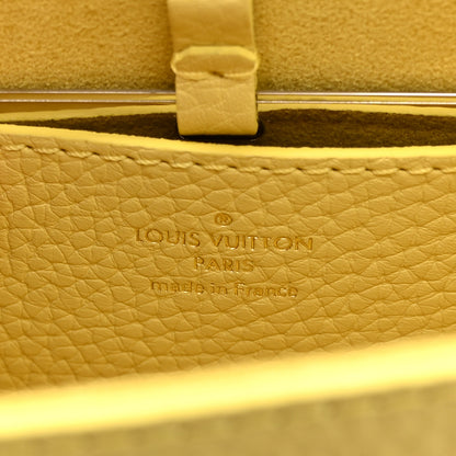 Louis Vuitton Taurillon Smooth Calfskin Scrunchie Twist One Handle PM Yellow 7 of 10
