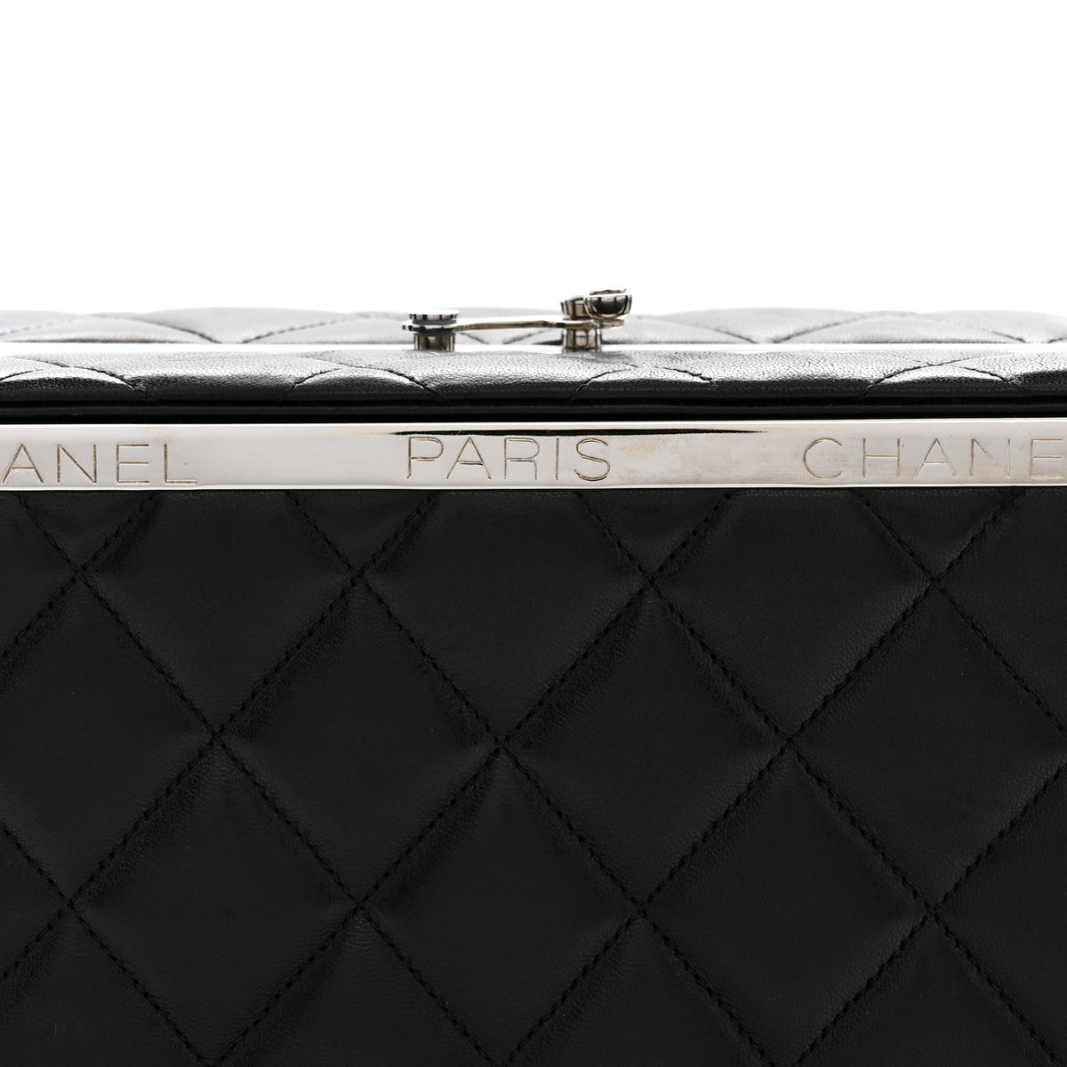 Chanel Lambskin Quilted Box Bag Black 8 of 11