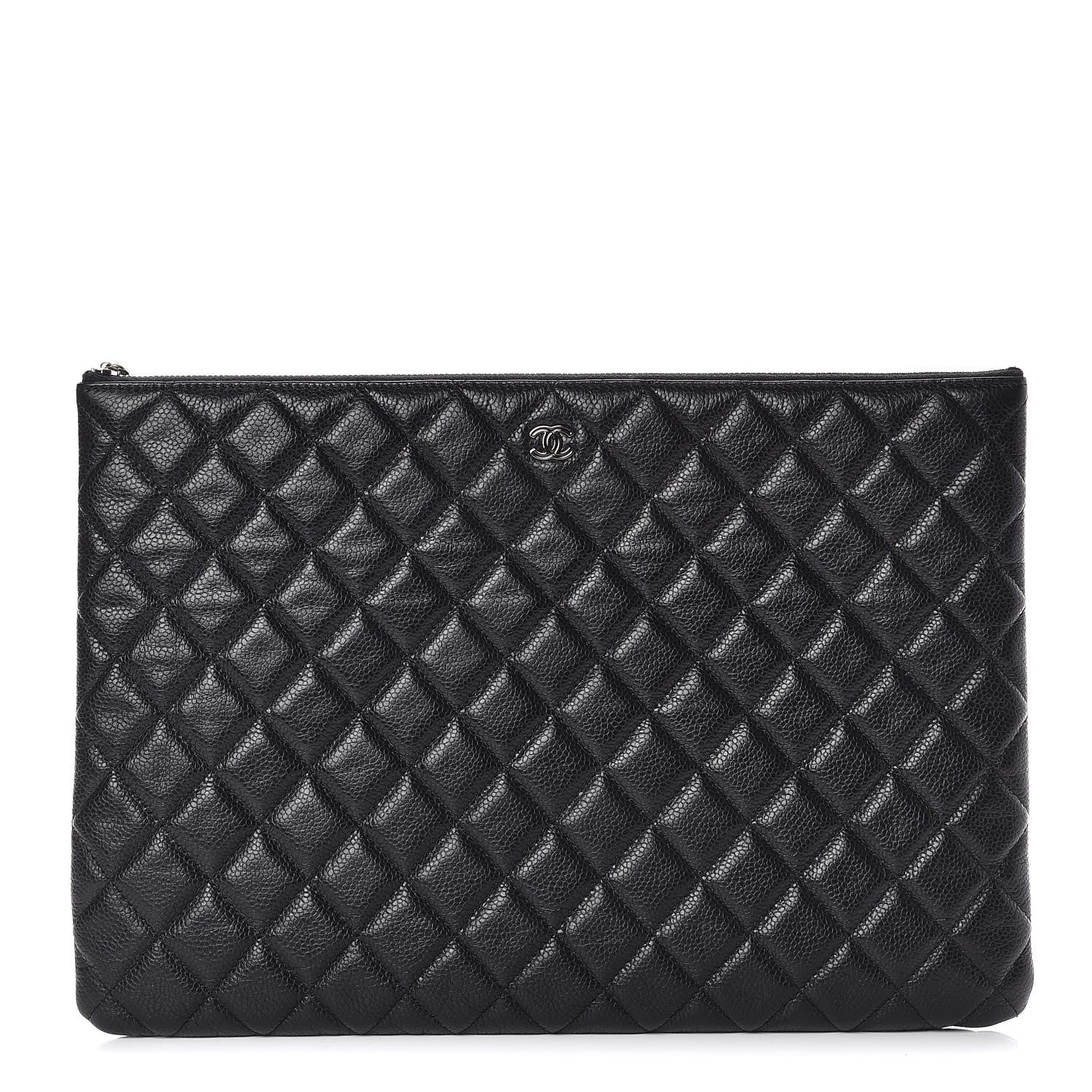 Chanel Caviar Quilted Large Cosmetic Case Black 1 of 9