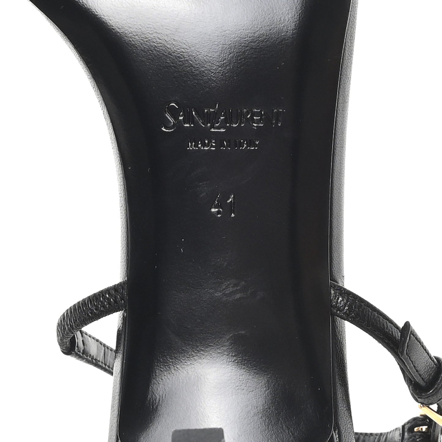 Satin Slingback Jaspe 55 Sandals  41 Black