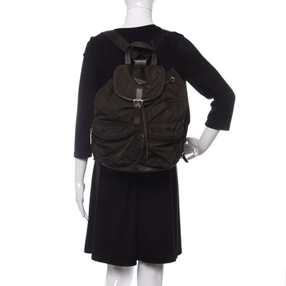Prada Tessuto Nylon Medium Vela Backpack Ebano 2 of 9