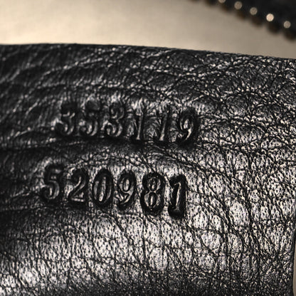 Gucci Guccissima Small Bree Zippered Tote Black 7 of 10