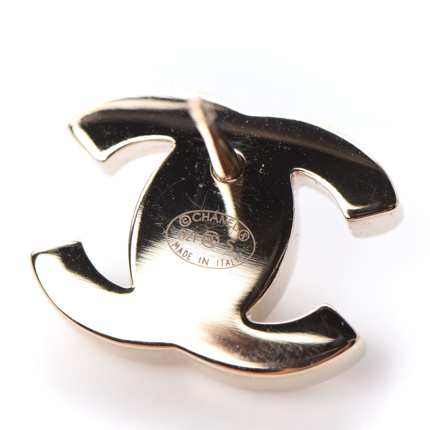 Chanel Metal CC Turnlock Earrings Gold 4 of 5