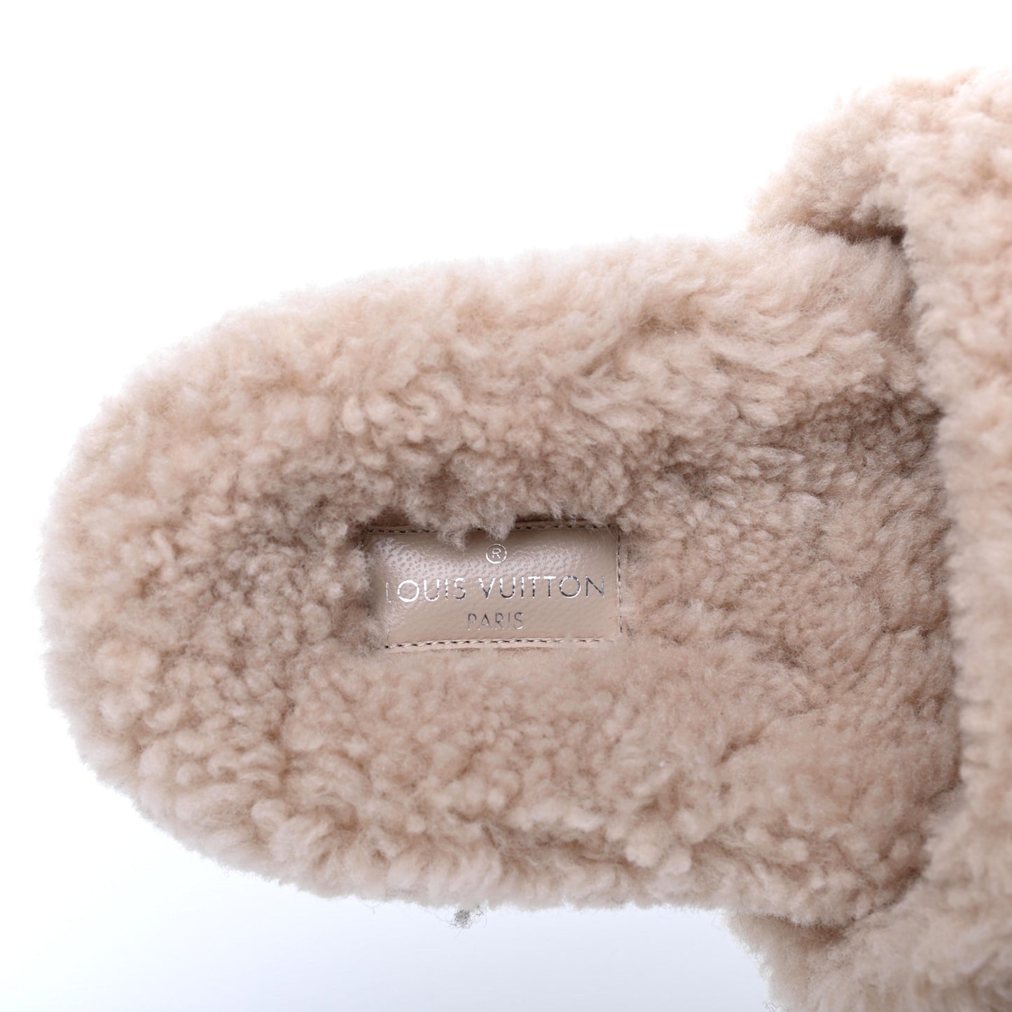 Shearling Bom Dia Flate Mules 38.5 Beige