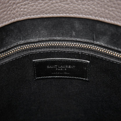 Saint Laurent Grained Calfskin Large Sac de Jour Carryall Earth 7 of 12