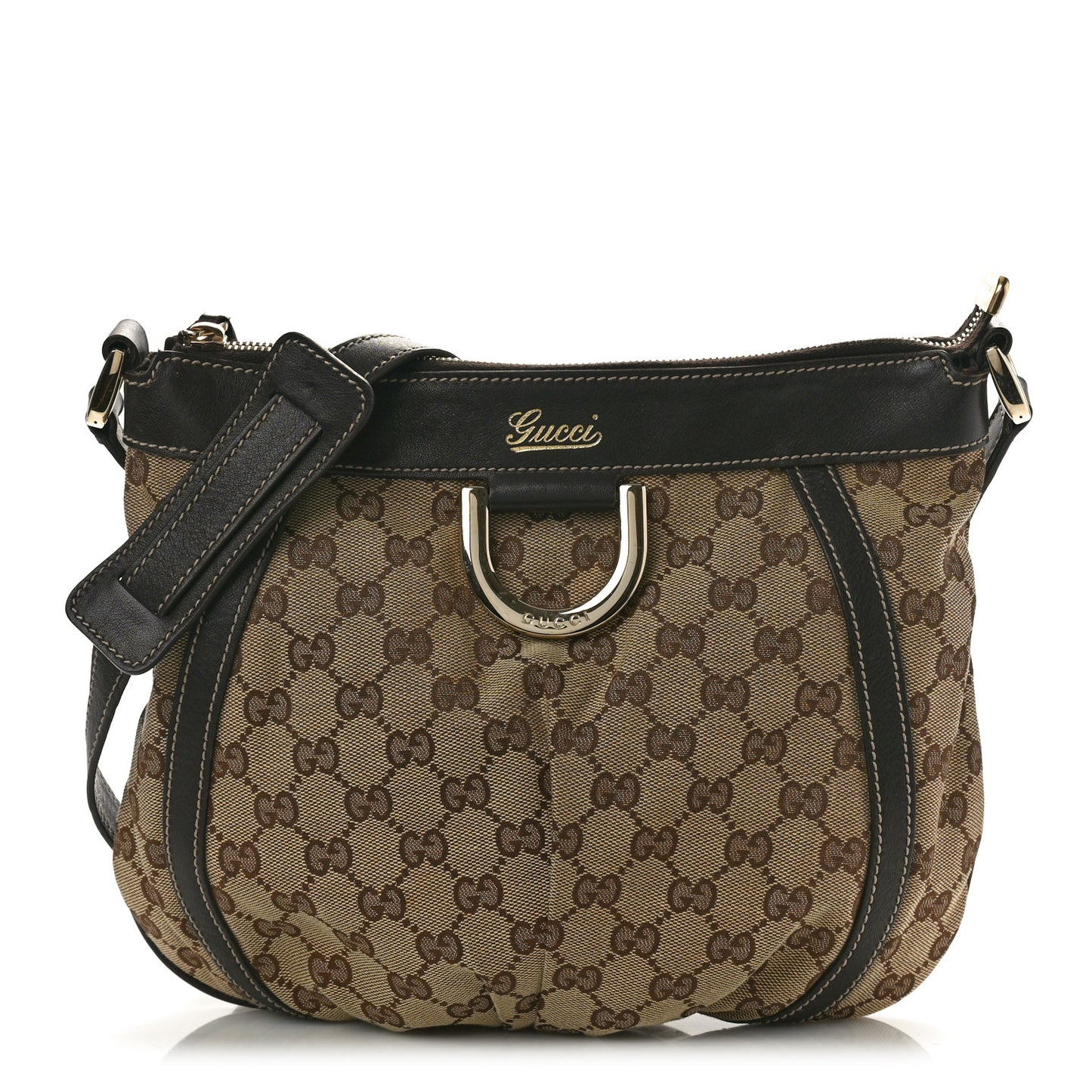 Monogram Small D Gold Ring Messenger Dark Brown