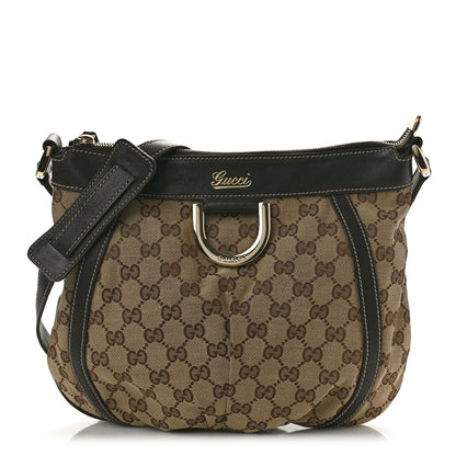 Gucci Monogram Small D Gold Ring Messenger Dark Brown 1 of 11