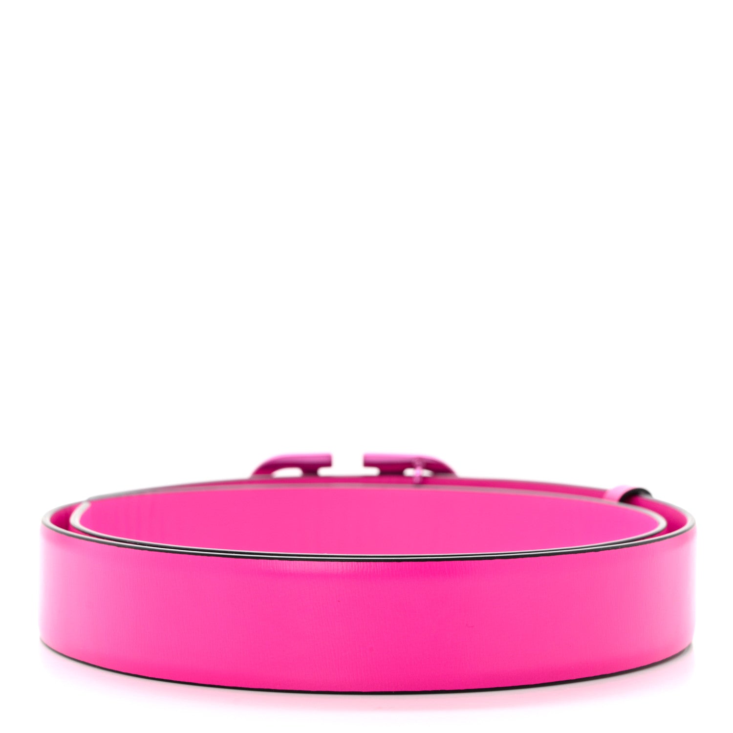 Valentino Garavani Calfskin VLogo 40mm Belt 80 32 Pink PP 2 of 3