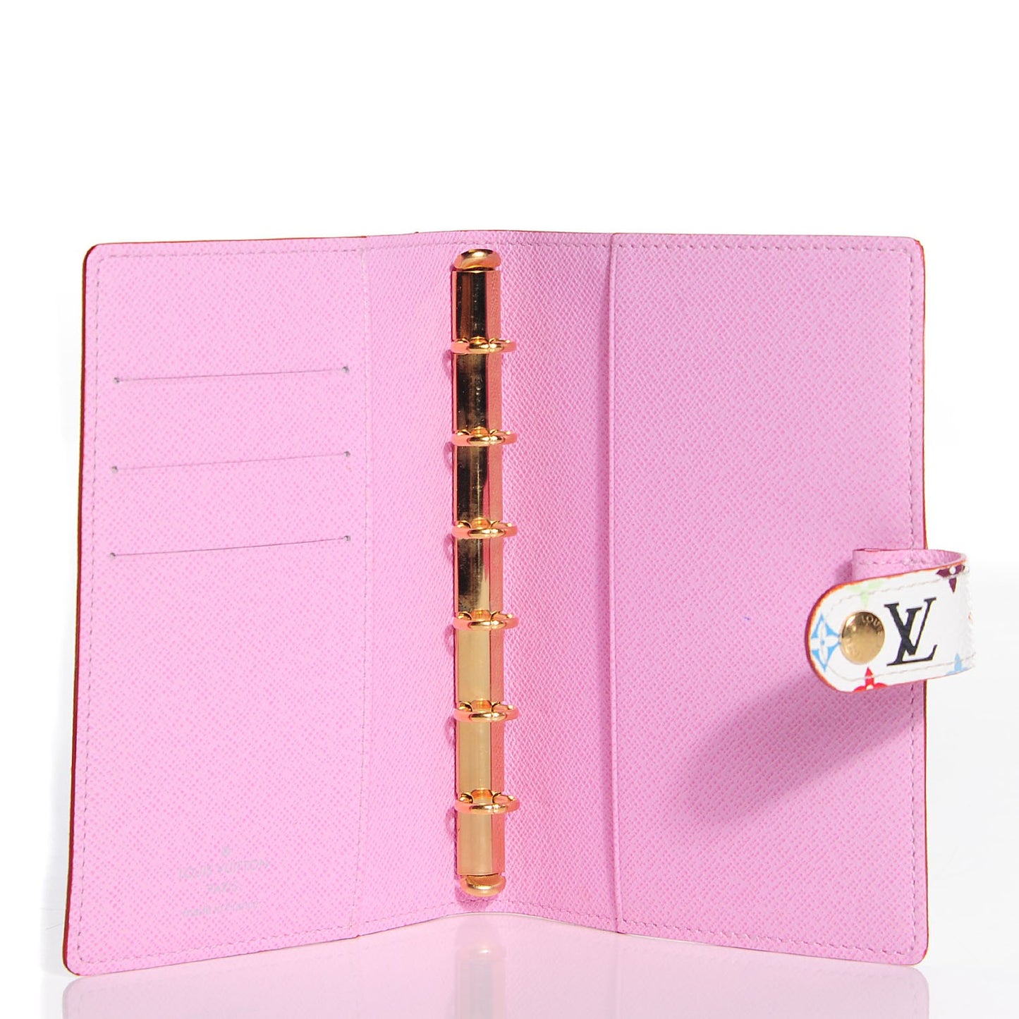 Monogram Multicolor Small Ring Agenda Cover White Litchi