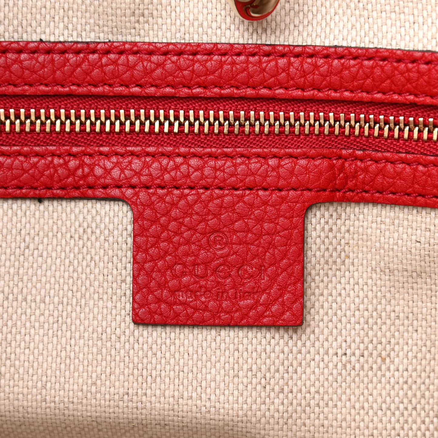 Cellarius Calfskin Medium Soho Chain Shoulder Bag Vibrant Red