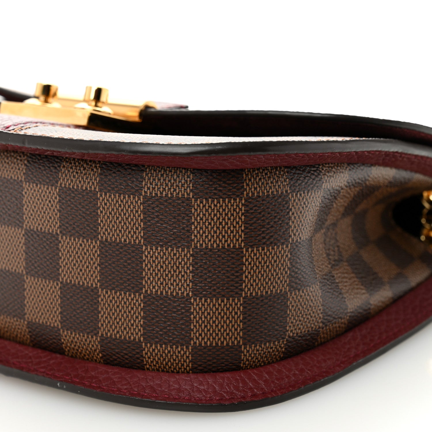 Louis Vuitton Damier Ebene Cuir Taurillon Wight Bordeaux 9 of 9