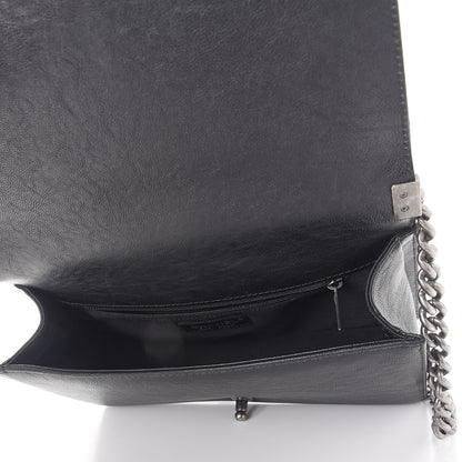 Chanel Calfskin Quilted New Medium Boy Top Handle Flap Black 5 of 8