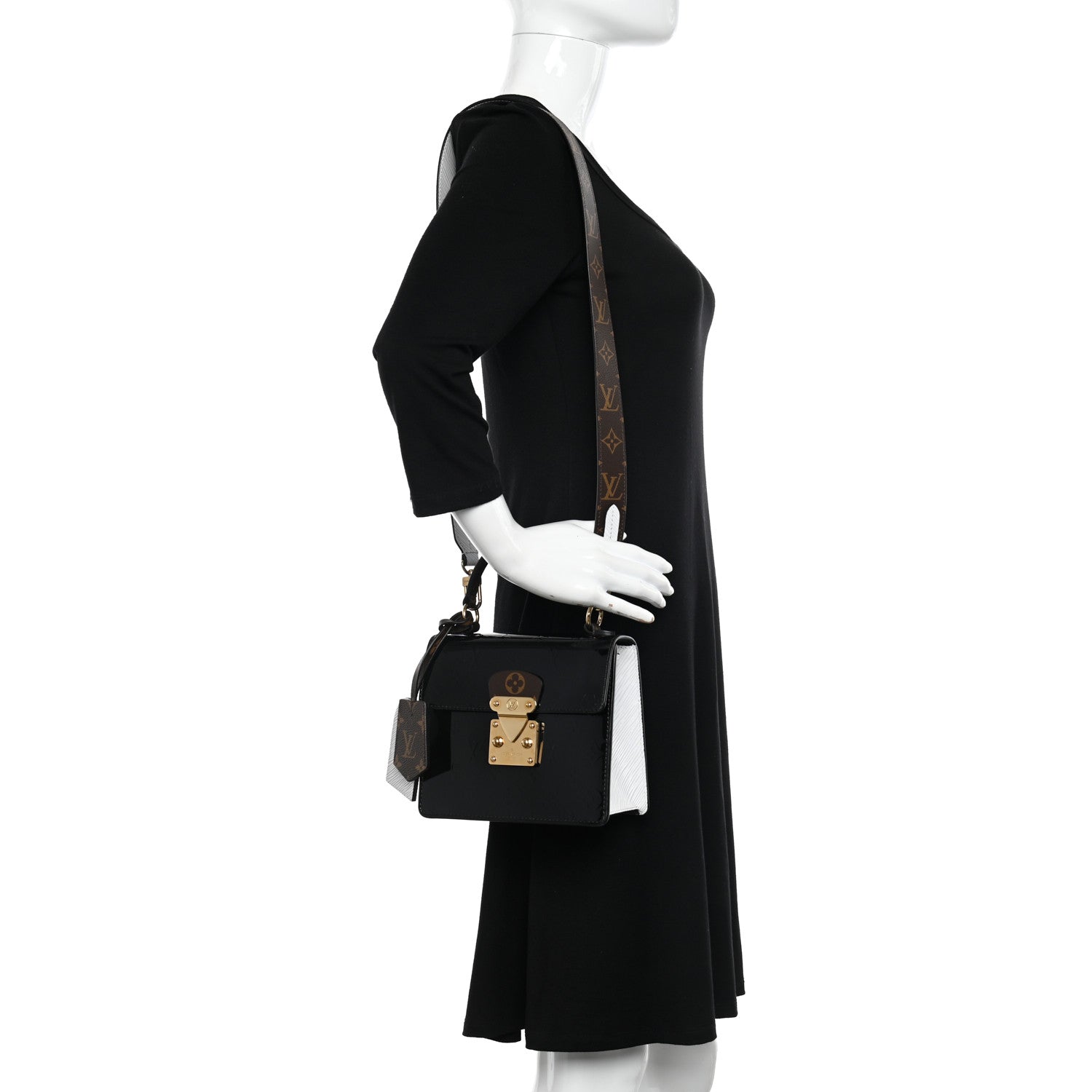 Louis Vuitton Vernis Epi Monogram Spring Street Black 2 of 12