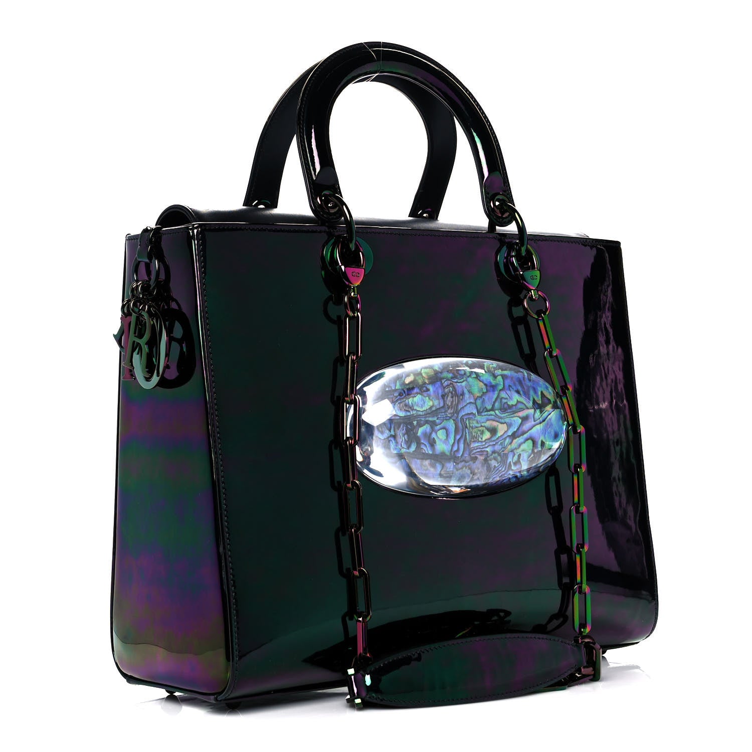 Christian Dior Metallic Iridescent Calfskin Amazonia Gisela Colon
