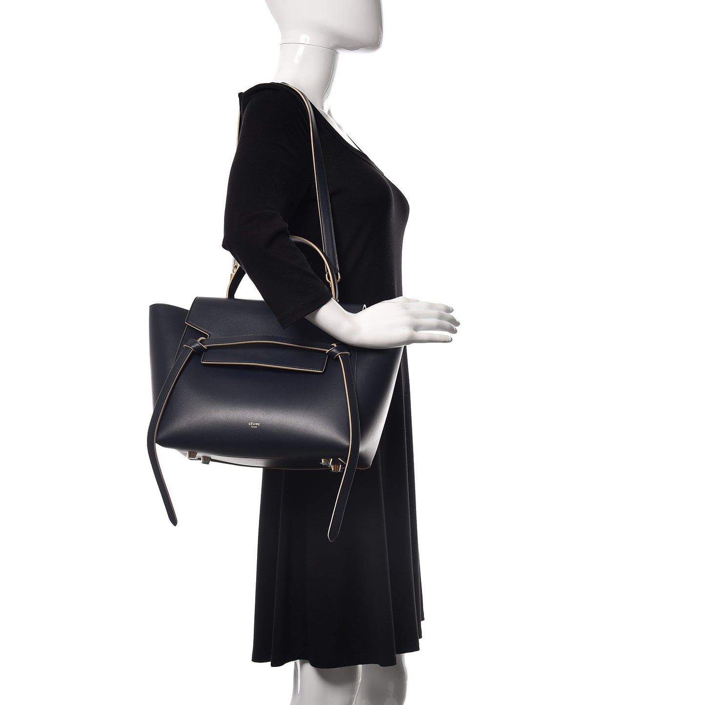 Palmelato Calfskin Mini Belt Bag Navy