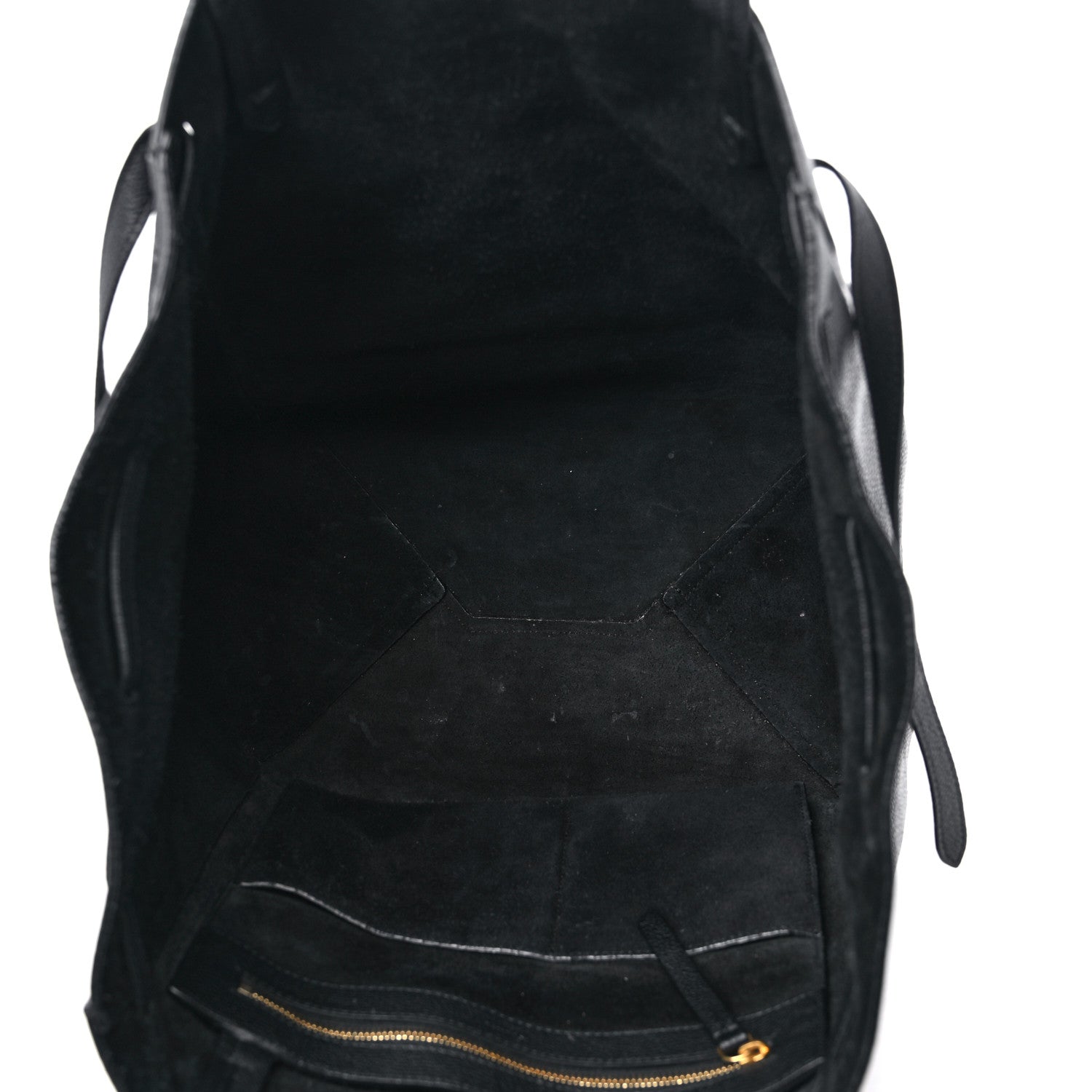 Celine Soft Grained Calfskin Small Belt Cabas Phantom Black 5 of 13