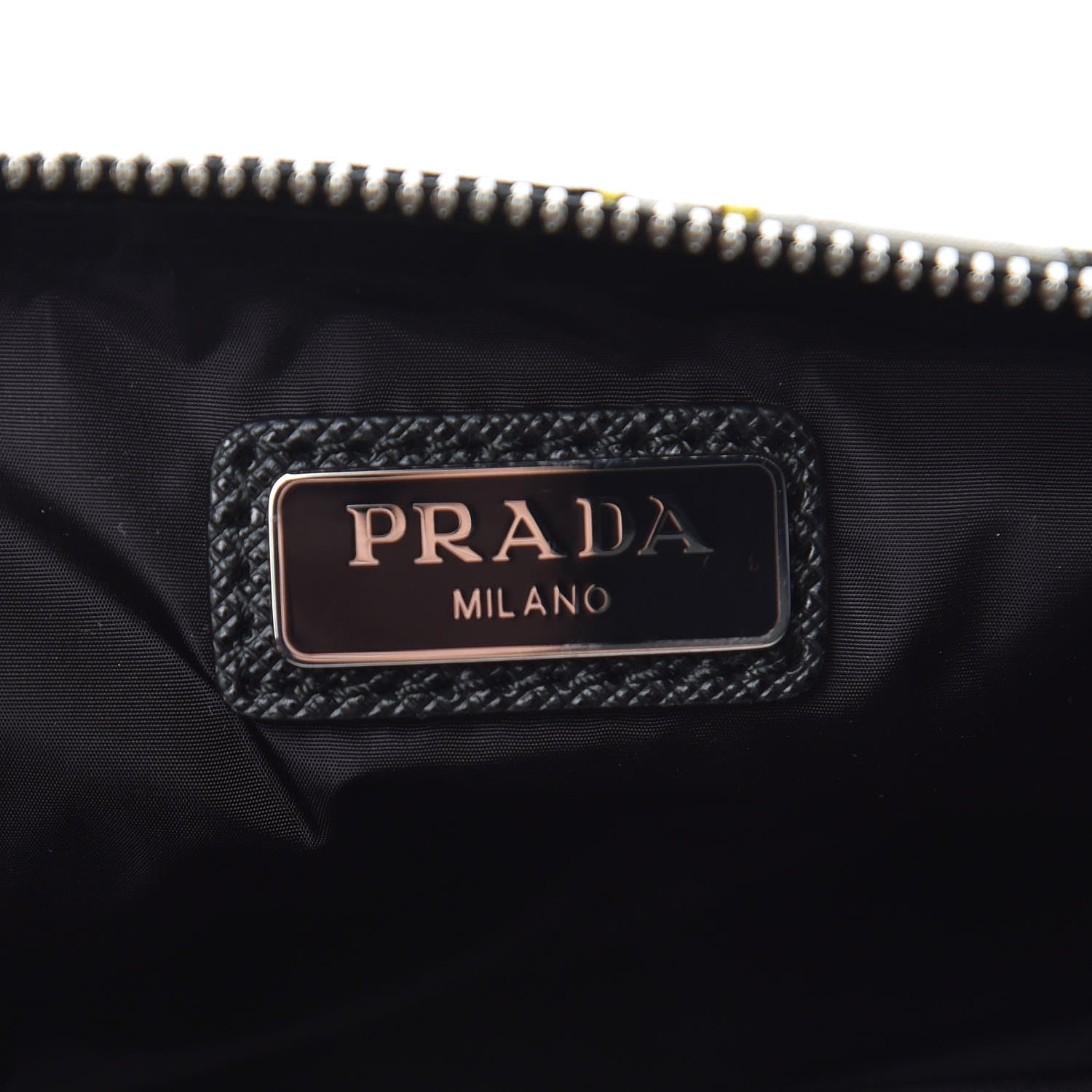 Prada X JAMES JEAN Tessuto Nylon Robot Monkey Wristlet Pouch Black 6 of 8