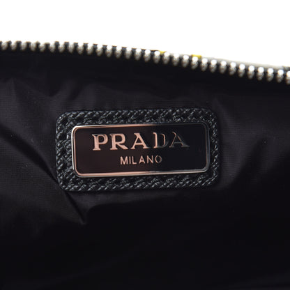 Prada X JAMES JEAN Tessuto Nylon Robot Monkey Wristlet Pouch Black 6 of 8