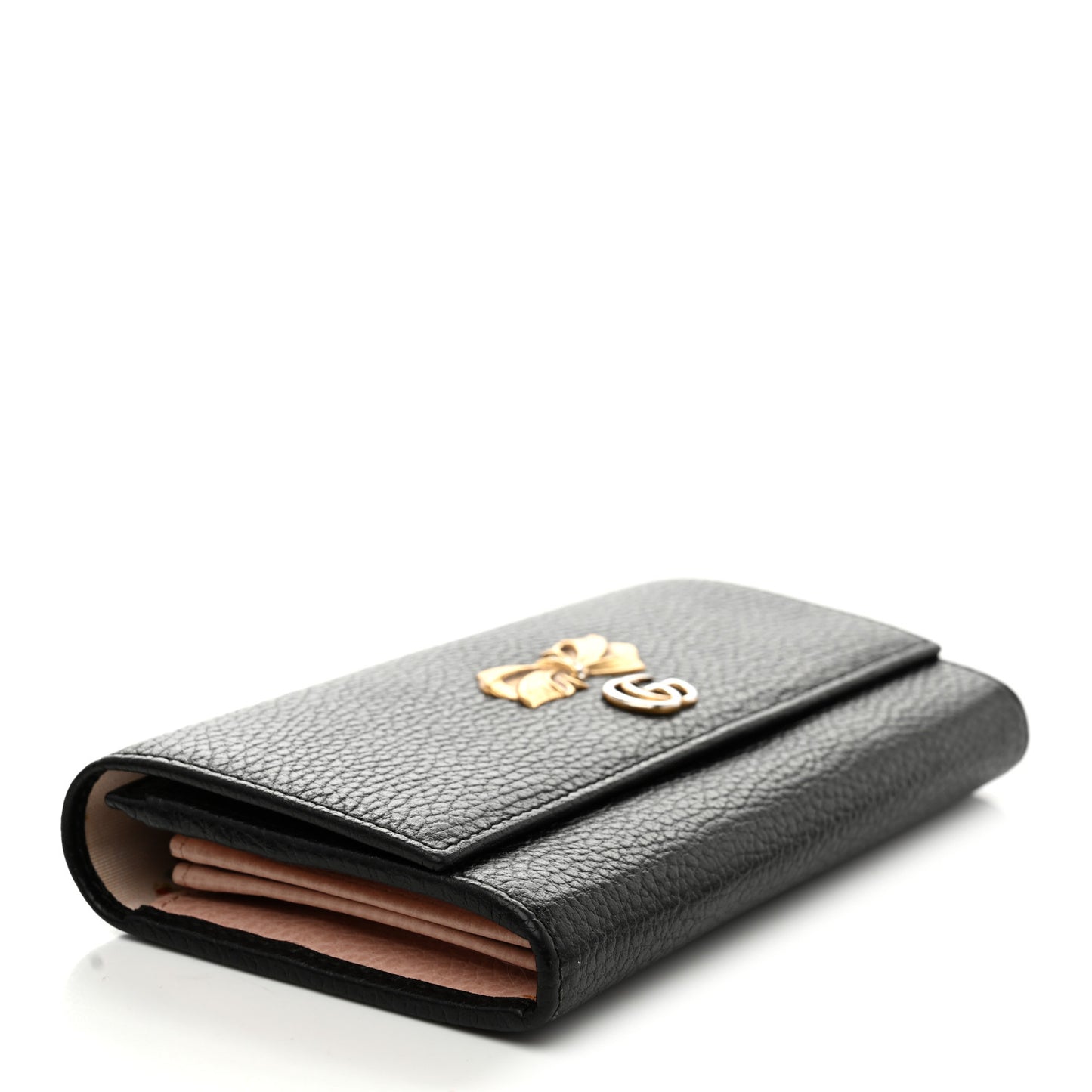 Calfskin Garden Continental Wallet Black