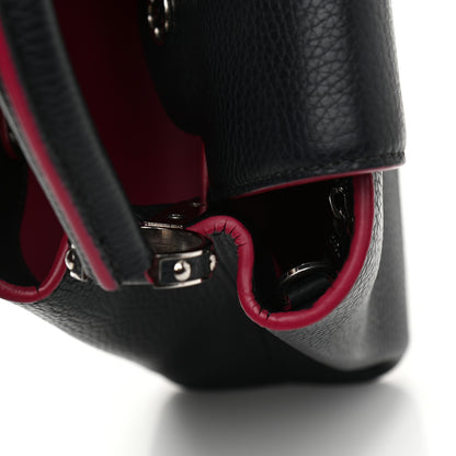 Louis Vuitton Taurillon Capucines BB Black Fuchsia 10 of 10