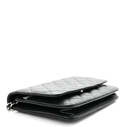 Chanel Caviar Quilted Wallet on Chain WOC Black 4 of 14