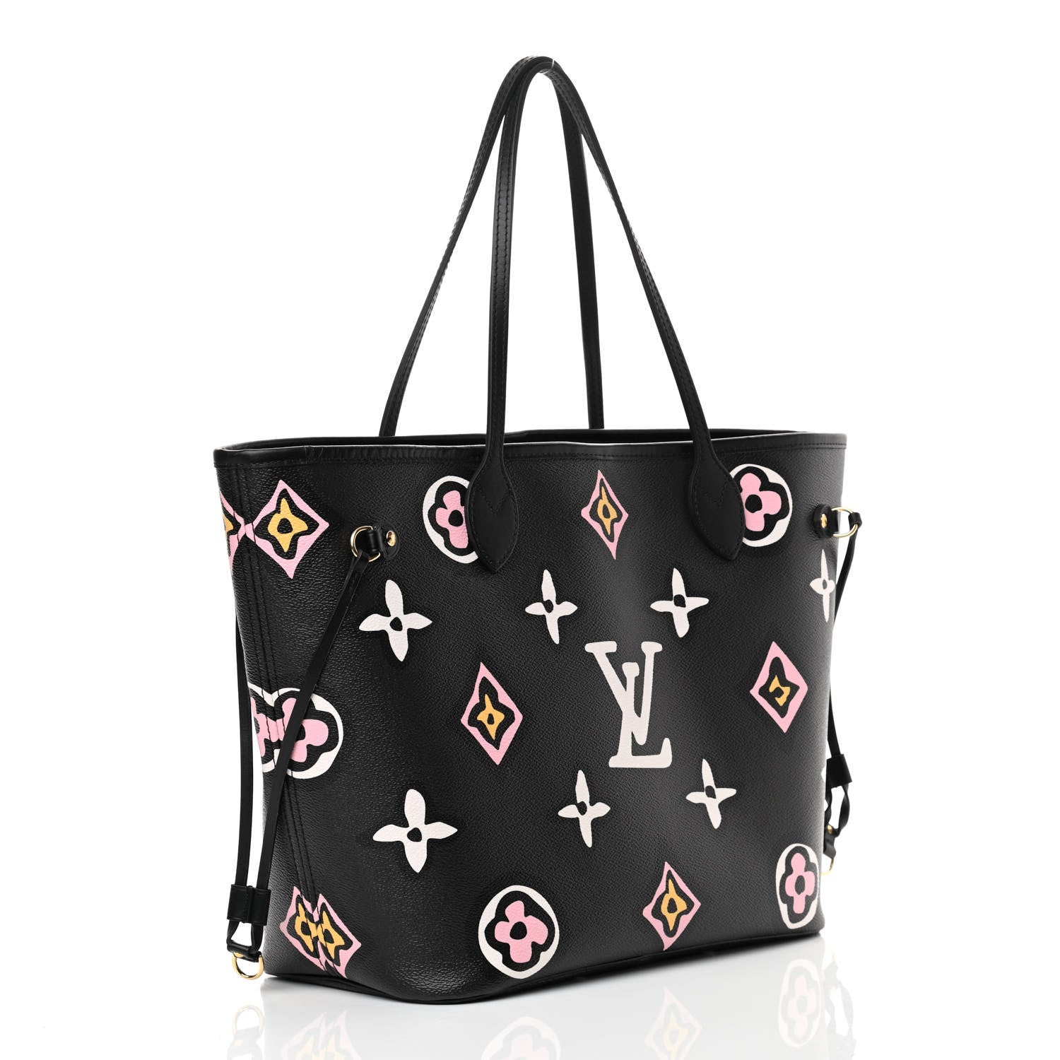 Louis Vuitton Monogram Giant Wild At Heart Neverfull MM Black 4 of 11