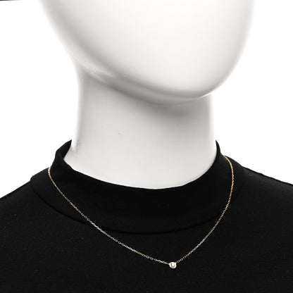 Cartier 18K Yellow Gold Diamond SM D'Amour Pendant Necklace 2 of 4