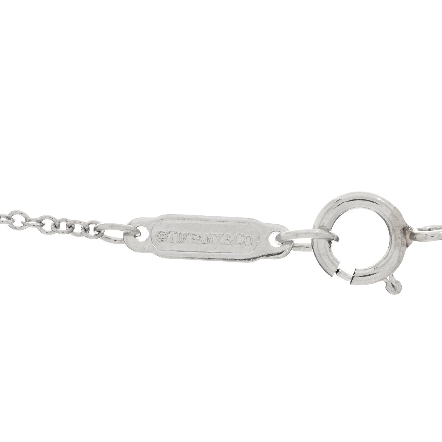 Tiffany Platinum Diamond .17ctw Small Paper Flowers Pendant Necklace 5 of 6