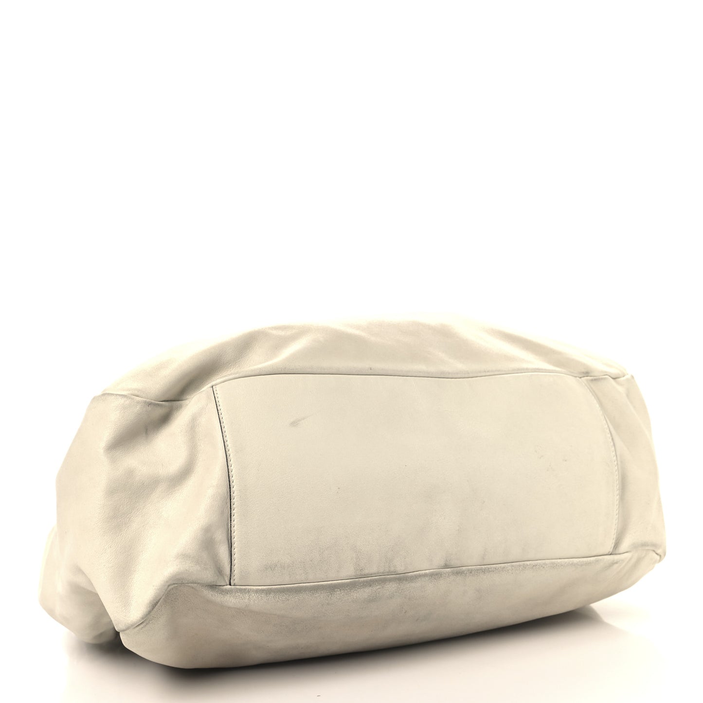 Lambskin Large Edgy Hobo White