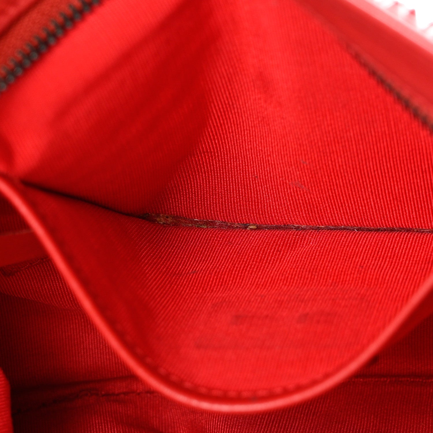 Christian Louboutin Calfskin Studded Loubiposh Clutch Red 11 of 15