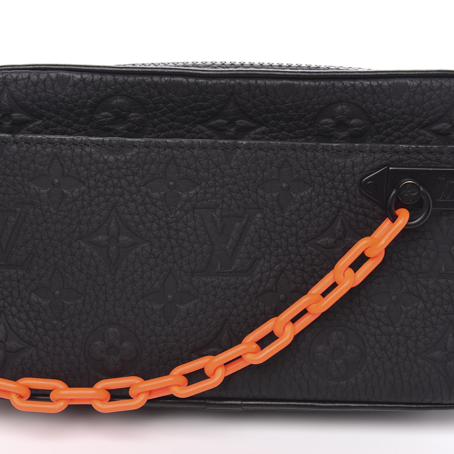 Louis Vuitton Taurillon Monogram Uniformes Solar Ray Soft Pochette Volga Belt Bag Black 6 of 8