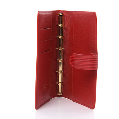 Louis Vuitton Epi Small Ring Agenda Castillan Red 5 of 7