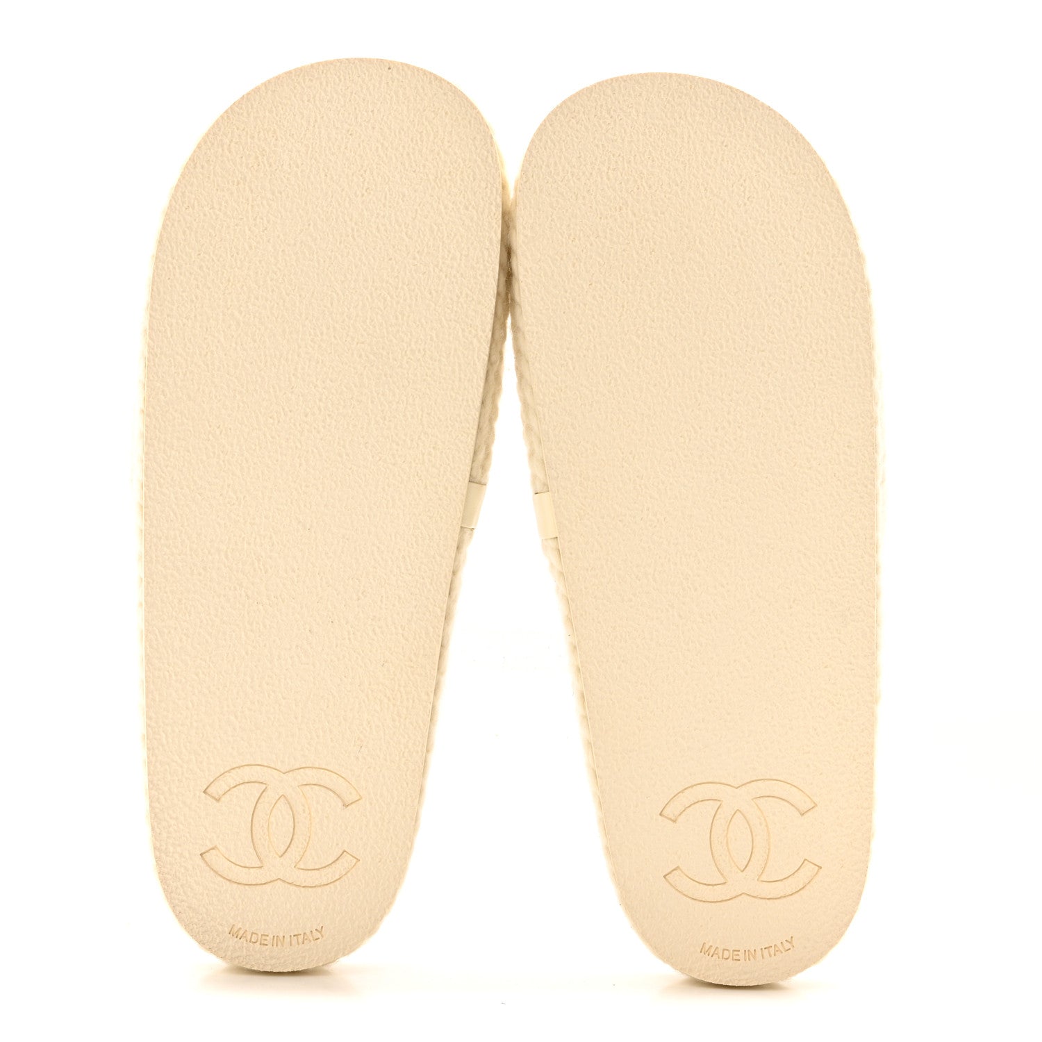 Chanel Braided Knit CC Mules 40 Ecru 6 of 10