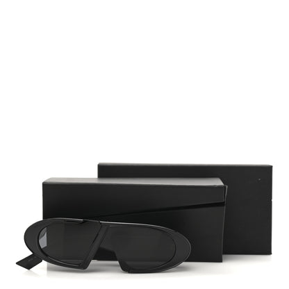 Christian Dior Acetate Oblique Oval Sunglasses Black 9 of 9