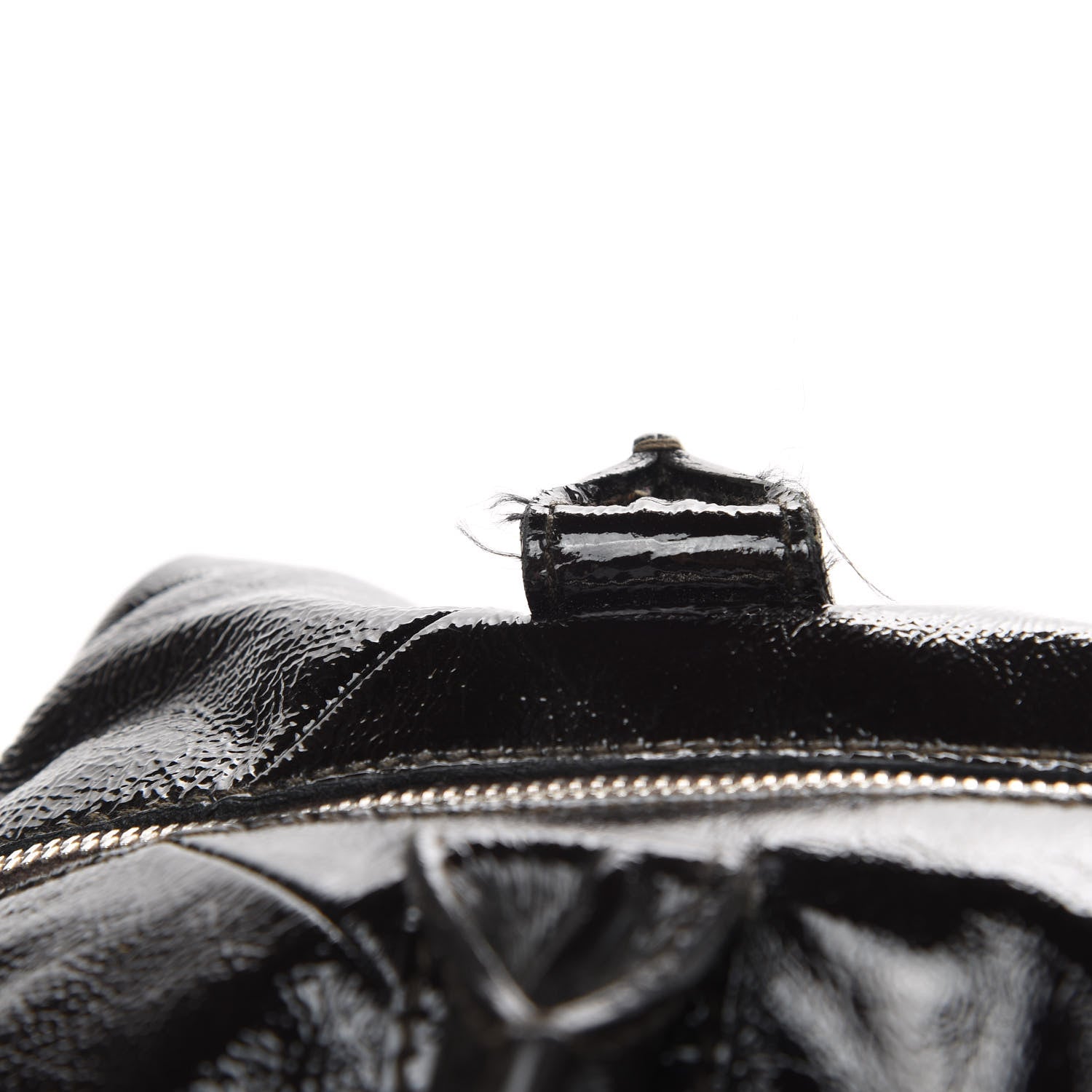 Saint Laurent Textured Patent Medium Easy Y Bag Brown 17 of 18